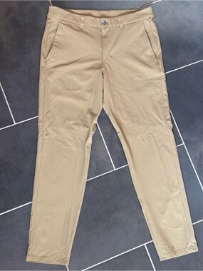 Lululemon Men's ABC Pant Slim Fit Size 33 Artifact Tan Khaki